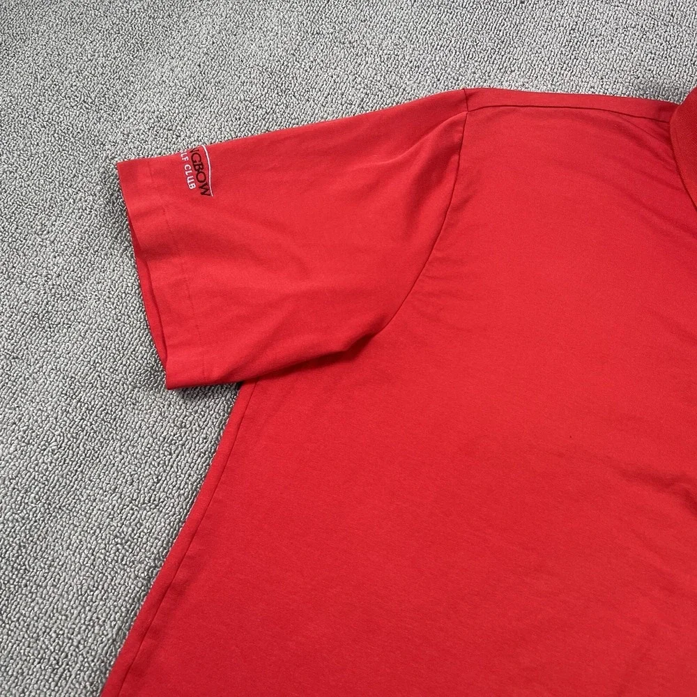 Ralph Lauren Polo Shirt Adult Large Red Big Pony Golf Golfing Casual Preppy Mens